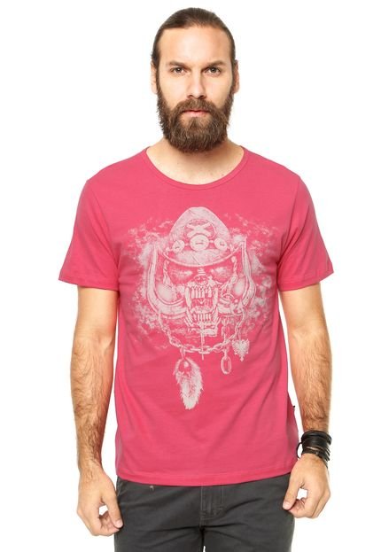 Camiseta Manga Curta Cavalera Motorhead Rosa - Marca Cavalera