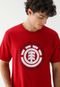 Camiseta Element Reta Seal Vermelha - Marca Element
