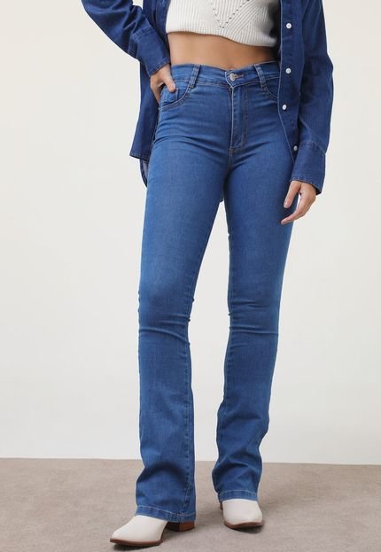 Calça Jeans Sawary Bootcut Lisa Azul - Marca Sawary