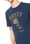 Camiseta Rusty Rose Azul - Marca Rusty