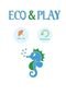 Kit Praia Fundo do Mar com Botoes   Blusa Azul FPU  Reutilizável ECO&PLAY - Marca Ecoeplay