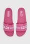 Chinelo Slide Colcci Logo Rosa - Marca Colcci