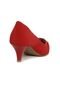 Scarpin DAFITI SHOES Salto Cone Enfeite Vermelho - Marca DAFITI SHOES