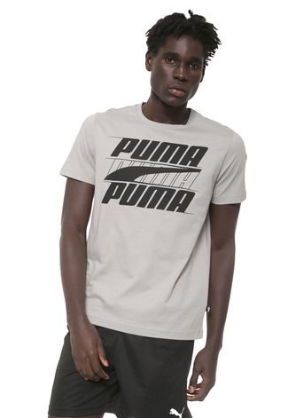 Camiseta Puma Rebel Tee Cinza
