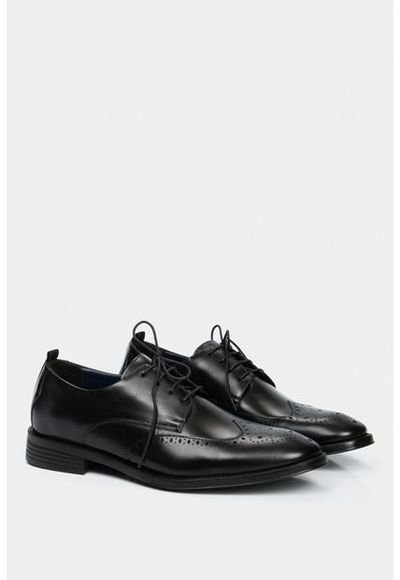 Zapatos Cord n Derby De Cuero Zapatos Cord n Derby De Cuero Negro