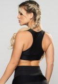 Top MVB Modas Nadador Poliamida Brilhosa Feminino Fitness Preto - Marca Mvb Modas