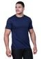 Camiseta Academia Masculina Treino Dry Malha Fria Techmalhas Azul Marinho - Marca TECHMALHAS