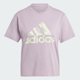 Adidas Camiseta Estampada Floral Big Logo