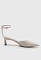 Scarpin Slingback Santa Lolla Off-White - Marca Santa Lolla