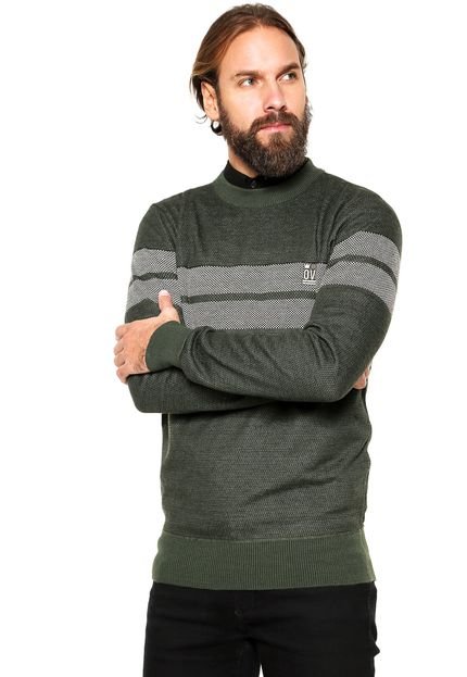 Suéter Overcore Tricot Listras Verde - Marca Overcore