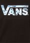 Camiseta Vans Classic Logo Fill Backwash Preta - Marca Vans