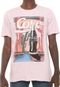 Camiseta Coca-Cola Jeans Aroma Estampada Rosa - Marca Coca-Cola Jeans