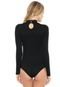 Body AMBER Liso Preto - Marca AMBER