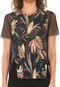 Blusa Ellus 2ND Floor Tropical Night Preta - Marca 2ND Floor