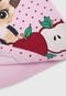 Conjunto Manga Curta 2pçs Kyly Infantil Gatinho Maçãs Rosa/Azul-Marinho - Marca Kyly
