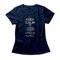 Camiseta Feminina Keep Calm And Shield Wall - Azul Marinho - Marca Studio Geek 
