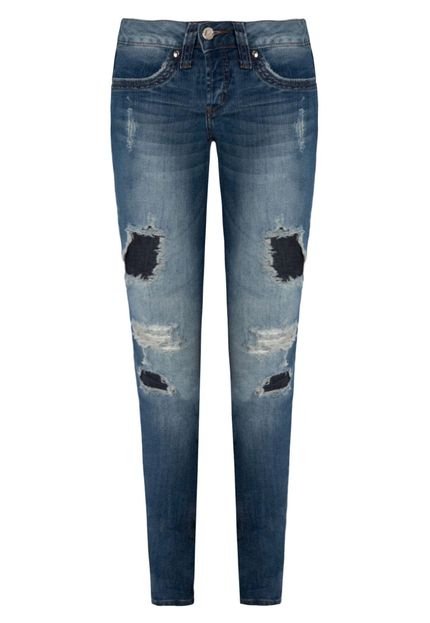 Calça Jeans Colcci Edna Skinny Trought Azul - Marca Colcci