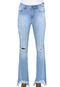Calça Jeans Indigo Jeans Bootcut Aplicações Azul - Marca Indigo Jeans