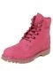 Bota Couro Timberland Yellow Boot 6 Premium Rosa - Marca Timberland