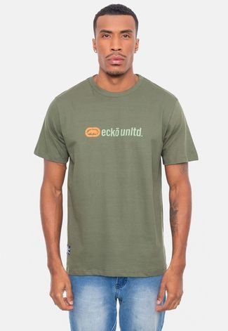 Camiseta Ecko Estampada Verde