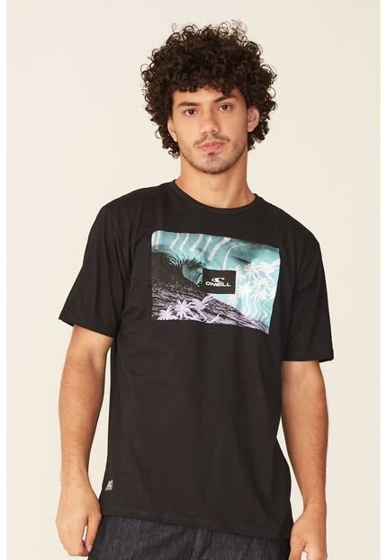 Camiseta Oneill Estampada Wave Preta - Marca Oneill