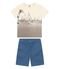 Conjunto Infantil Camiseta Com Bermuda Trick Nick Azul - Marca Trick Nick