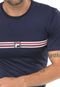 Camiseta Fila Aztec Box Stripes Azul-marinho - Marca Fila