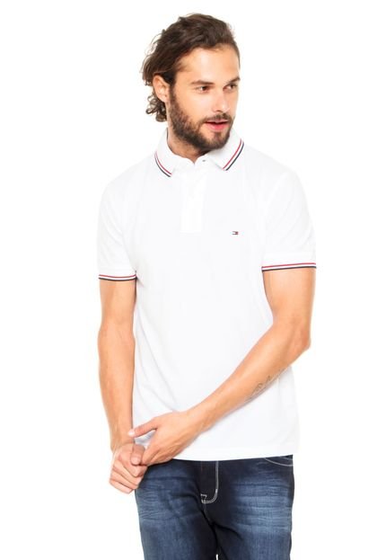 Camisa Polo Tommy Hilfiger Tipped SS Branca - Marca Tommy Hilfiger