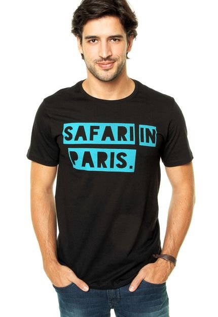 Camiseta DAFITI I.D. Safari Paris Preta - Marca DAFITI I.D.
