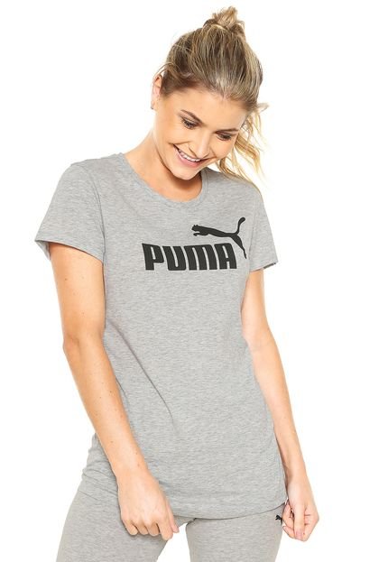 Camiseta Puma Styfr-Ess No.1 Heather Cinza - Marca Puma