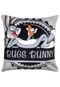 Capa para Almofada Urban Looney Tunes Bugs Bunny Happy Carrot 45x45cm Cinza - Marca Urban