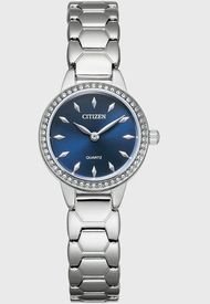 Reloj Mujer Classic Quartz Plateado Citizen