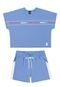 Conjunto Azul Shorts Blusa Modern Infantil Elian 16 Azul - Marca Elian