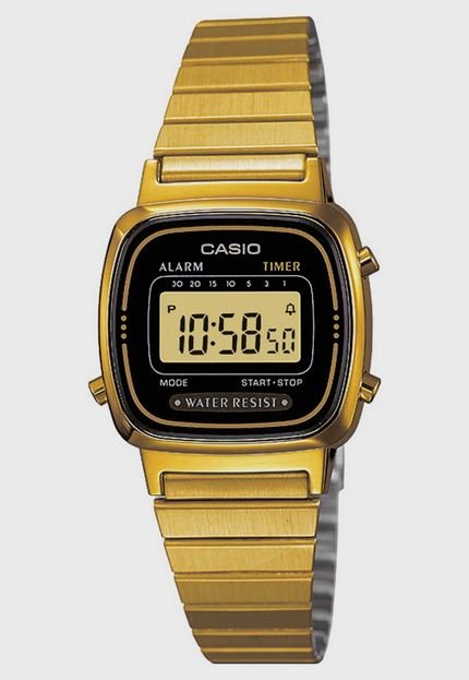 Relógio Casio LA670WGA-1DF Dourado - Marca Casio