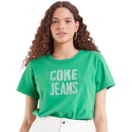 Camiseta Coca Cola Comfort OU23 Verde Feminino - Marca Coca Cola