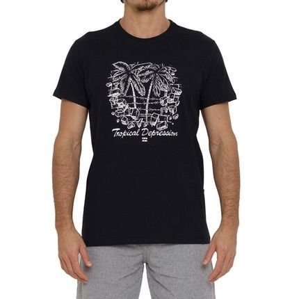 Camiseta Billabong Tropical Depression Masculina Preto - Marca Billabong