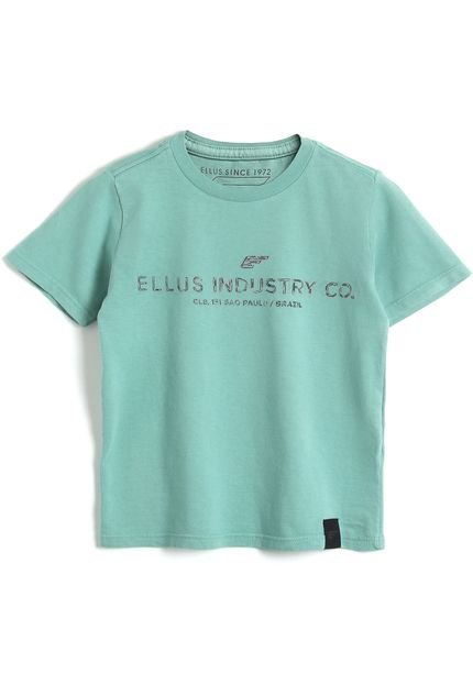 Camiseta Ellus Kids Menino Escrita Verde - Marca Ellus Kids