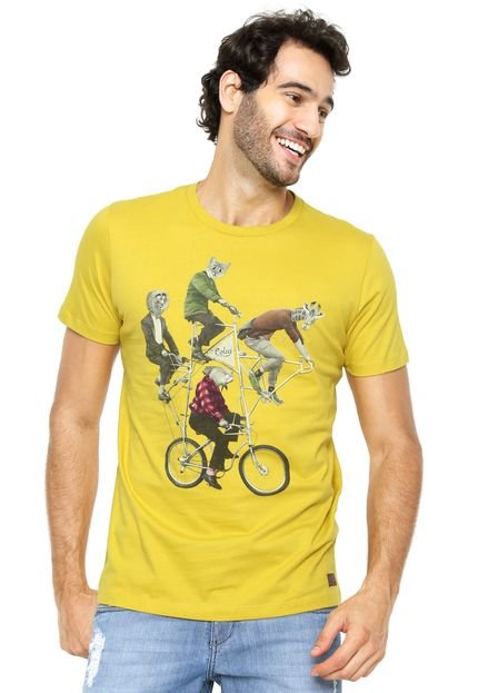 Camiseta Colcci Bike Amarelo - Marca Colcci