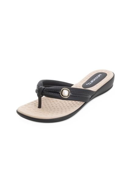 Chinelo Piccadilly PD24-50037 Preto-Bege - Marca Piccadilly