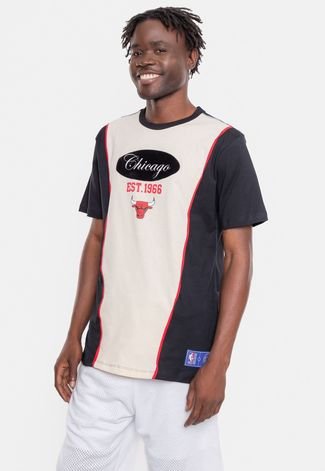Camiseta NBA Eightie Team Chicago Bulls Preta