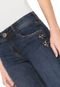 Calça Jeans Colcci Skinny Cropped Aplicação Azul - Marca Colcci