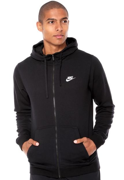 Moletom Aberto Nike Sportswear Preto - Marca Nike Sportswear