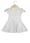 Vestido Polo Curto Lilica Ripilica Floral Strass Infantil Branco/Azul/Amarelo - Marca Lilica Ripilica