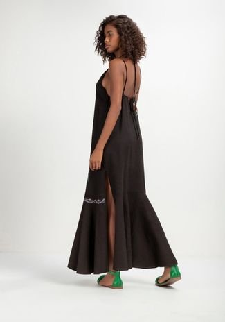 Vestido Maxi Slip Dress - Comprar em HOUSE OF LINHO