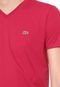 Camiseta Lacoste Logo Rosa - Marca Lacoste