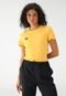 Camiseta adidas Performance Slim 3 Stripes Amarela - Marca adidas Performance