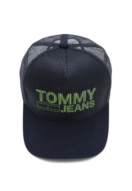 Boné Tommy Jeans Lettering Azul-Marinho - Marca Tommy Jeans