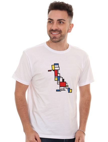 Camiseta Reserva Masculina Modernist Woodpecker Branca - Marca Reserva