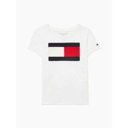 Camiseta Infantil Colorblock Tommy Kids Branco - Marca Tommy Hilfiger