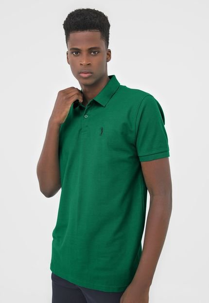 Camisa Polo Aleatory Reta Logo Verde - Marca Aleatory